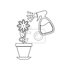Flower In A Pot Icon Element Of Garden