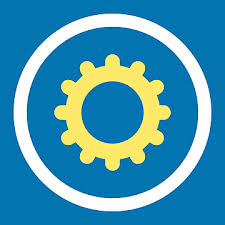Yellow Gear Icon Background Images Hd