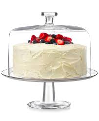 Cake Dome Stand Glass Clear