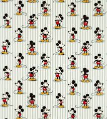 Mickey Stripe Fabric In Sea Salt By