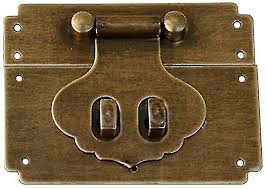 Antique Brass Box Latch For Small