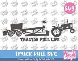 Tractor Pull Svg Decal Sticker