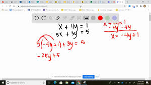 Solve Each System By Substitution
