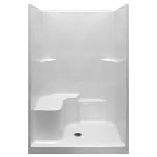 1 Piece Low Threshold Shower Wall