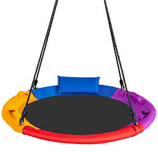 Costway 40 In Saucer Tree Swing Round