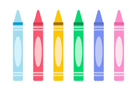 Pencil Stick Of Coloured Chalk Or Wax