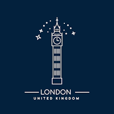 Big Ben Tower London Line Art Icon