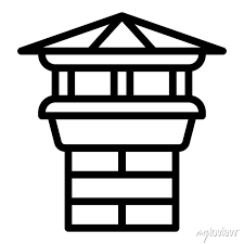 House Chimney Icon Outline House