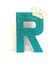 Glitter Stand Up Letter Initial