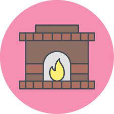 Fireplace Web Icon Vector Ilration