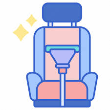 Cleaning Seat Car Icon On