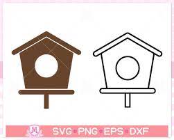 Bird House Svg File Birdhouse Svg