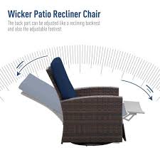 Outsunny Plastic Rattan Wicker Swivel