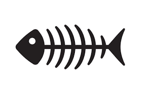Fish Bone Vector Icon Graphic By Rasol
