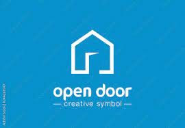 Open Door Creative Symbol Concept Home