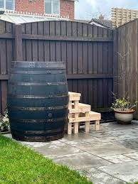 Old Whisky Barrels As Garden Ice Baths