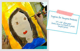 Primary Portrait Project Tempera Paint