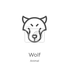 Wolf Icon Vector From Animal Collection