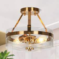 Uolfin Modern Brass Gold Ceiling Light