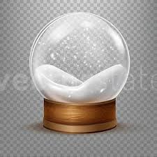 Snow Inside Ball Realistic Snowball