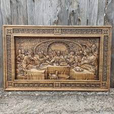 Wooden Carved Icon Wooden Panel