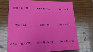 Absolute Value Equations