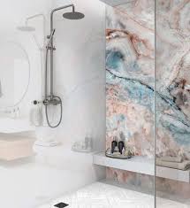 Stone Marble Acrylic Shower Wall Panel