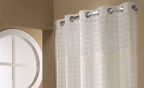 Basketweave Hookless Shower Curtain