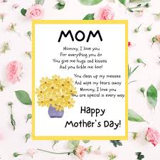 Mom Mother S Day Poem Printable Mother