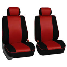 Edgy Piping Seat Covers Full Set Fh Group Color Red