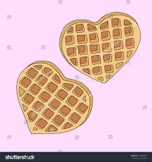 Waffle Doodle Trendy Tasty Object From