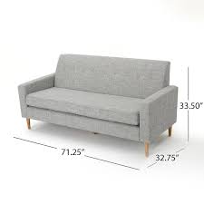 Grey Tweed Fabric 3 Seater Lawson Sofa