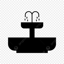 Fountain Silhouette Png Images Vector