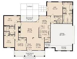 House Plan 56342 One Story Style With