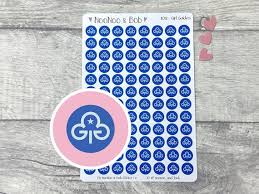 Girl Guides Icon Planner Stickers Girl