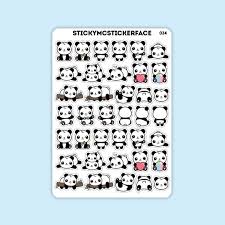 Kawaii Panda Stickers Cute Panda