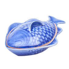 Celadon Ceramic Fish Shaped Bowl