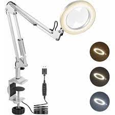 Magnifying Glass Desk Lamp With