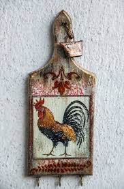 Country Kitchen Decor Rooster Art