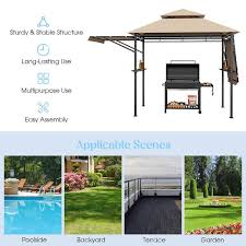 Patio Bbq Grill Gazebo Side Awnings