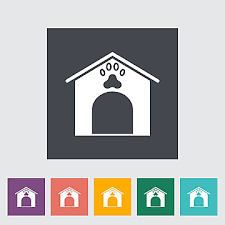 Kennel Icon Silhouette Dog House Puppy