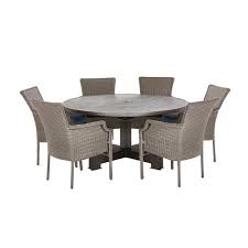 Hampton Bay Grayson 7 Piece Ash Gray