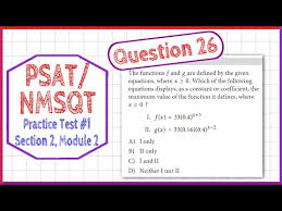 Psat Nmsqt Question 26 From Practice