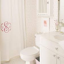 Monogrammed Shower Curtain