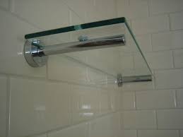 Bathroom Tile Diy Glass Shelves