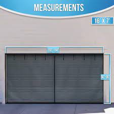 Fenestrelle 16 Ft X 7 Ft Double Car Garage Door Screen With Magnetic Closure