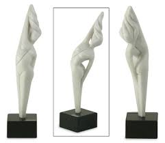 Marble Resin Sculpture Victory Novica
