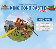 the king kong castle series swing sets