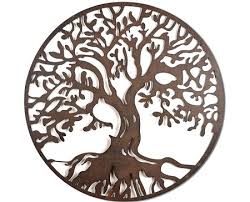 Large Steel Metal Tree Of Life Wall Art