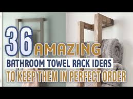 36 Amazing Bathroom Towel Rack Ideas To